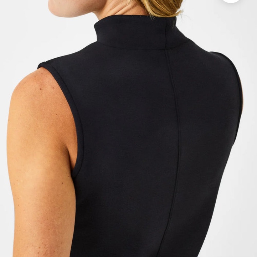 SPANX AirEssentials Mock Neck Crop Top Black XL - Picture 14 of 16
